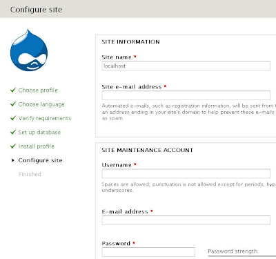 Instalasi Deupal -Step by Step menginstal Drupal