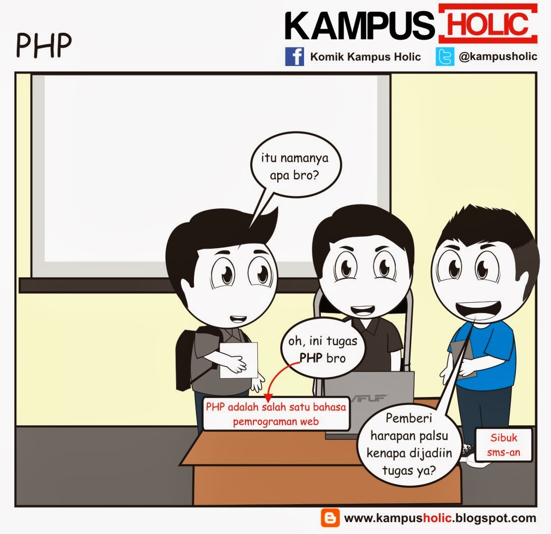 Komik Kuliah, Praktikum, dan Tugas Mahasiswa