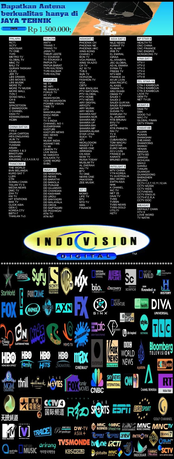 Jasa Pasang Antena Tv & Parabola digital 02183839065