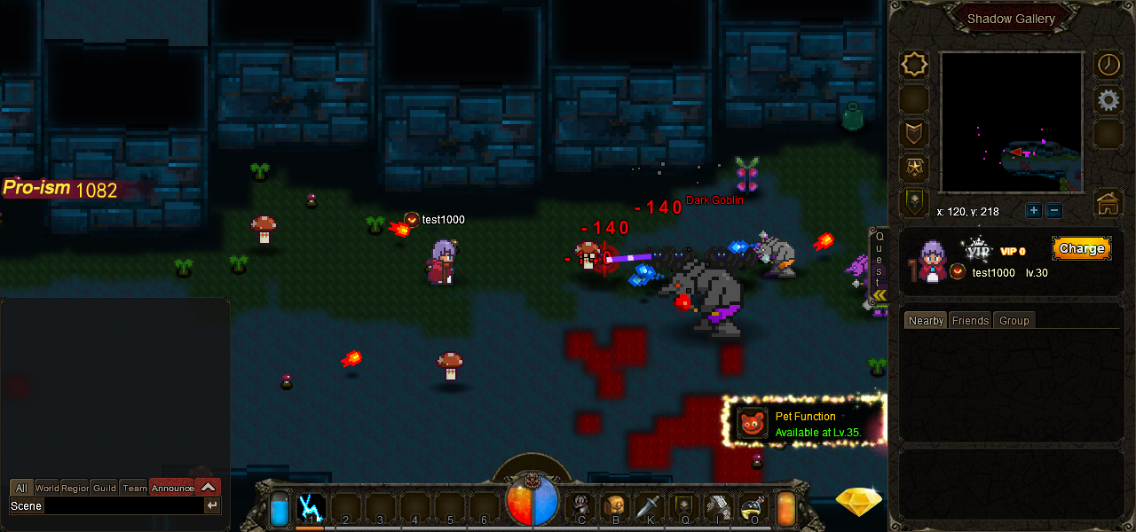 Magic Barrage (f2p ,browser base, bullet shooter mmo)