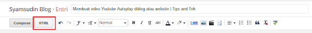 Membuat Video autoplay di Blog atau Website