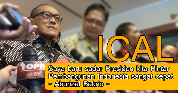 &#91;Mikirin Lumpur dan Utang&#93; Ical melongo, Jokowi pamer Pembangunan Infrastruktur.