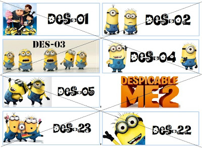 Stiker label nama anak