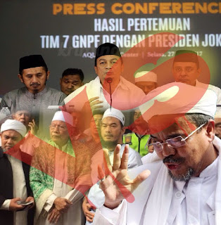 RIZIEQ COBA TUTUPI KONFLIK ANTARA TIM 7 GNPF-MUI DAN PRESIDIUM ALUMNI 212