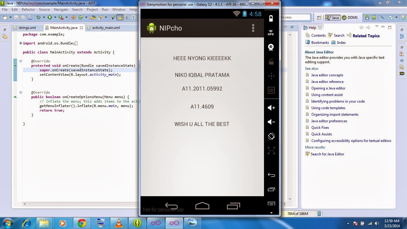 TUTORIAL PEMROGRAMAN ANDROID ECLIPSE PART 1 (PEGENALAN)