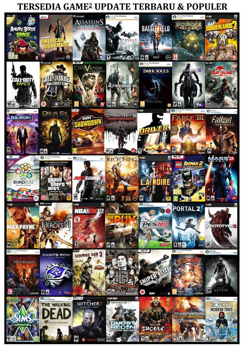 JUAL DVD GAMES PC LAPTOP MURAH COD BANDUNG, KIRIM JAKARTA, JAWA INDONESIA