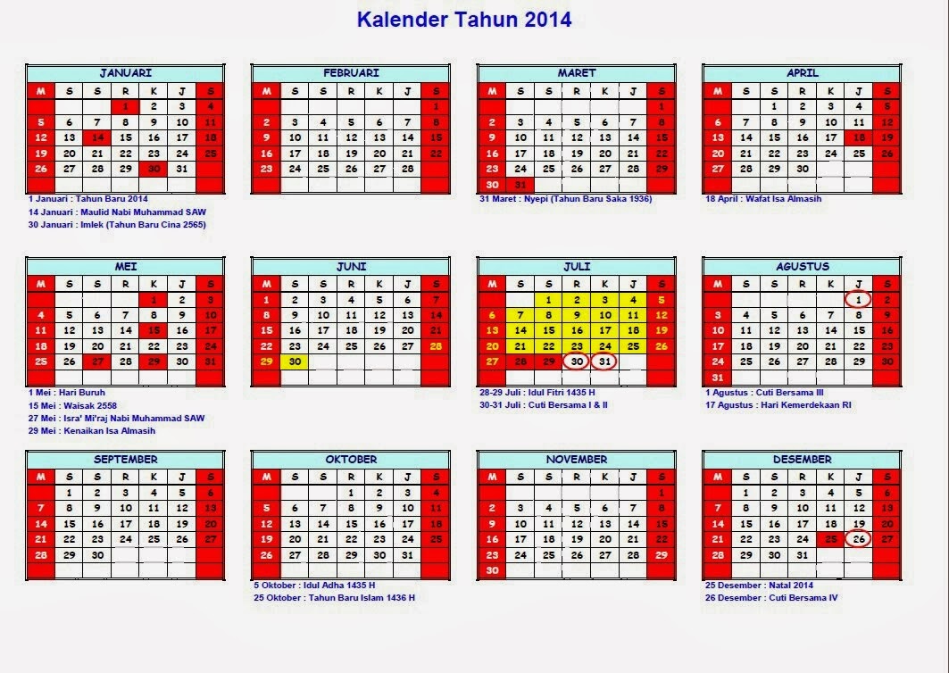 Bukan Cuma Kalender Masehi, Inilah Kalender yang Juga Berlaku di Indonesia 