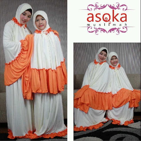 JUAL Mukena asoka pasangan ibu dan anak