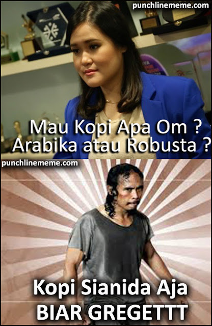 Ekpresi Matdog Ketika Ditawarin Kopi Oleh Jessica Wongso