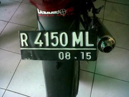 TNKB (Tanda Nomor Kendaraan Bermotor) unik gan...