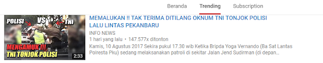 Trending YouTube Mencerminkan Selera Tontonan Masyarakat Indonesia