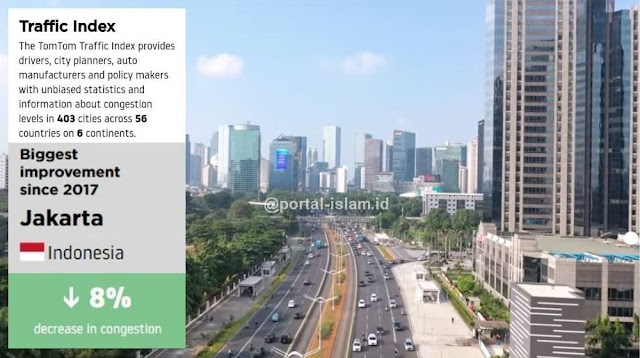 Jakarta Jadi Kota dengan Penurunan Kemacetan Terbesar di Dunia