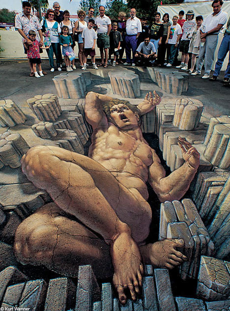 10 Lukisan Illusionary 3D Street Art