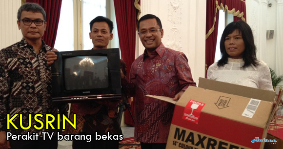 Akhirnya Kusrin 'Perakit TV barang bekas' bertemu Jokowi mendapat Apresiasi