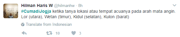 Hashtag #Cumadijogja Trending di Twitter, Lihat Yuk Serunya Cuitan #Cumadijogja !