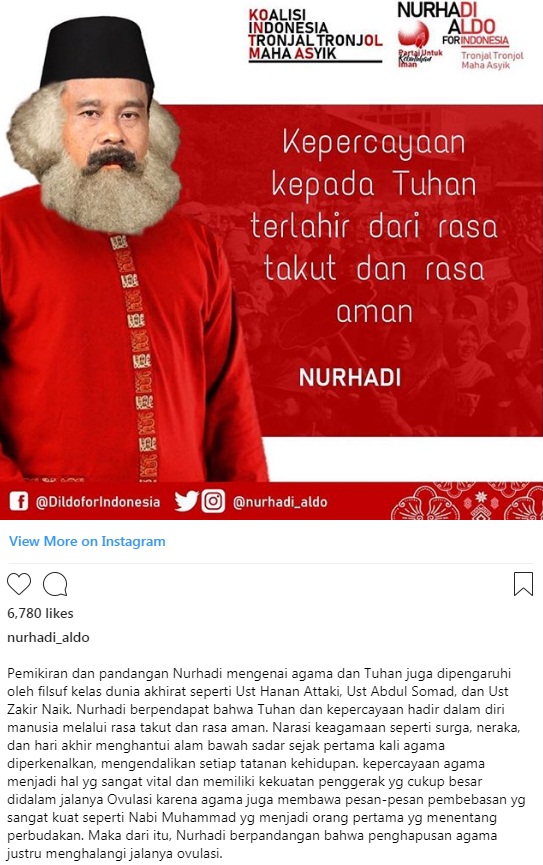 Nurhadi-Aldo: Dari tukang pijat sampai jadi pasangan capres guyonan