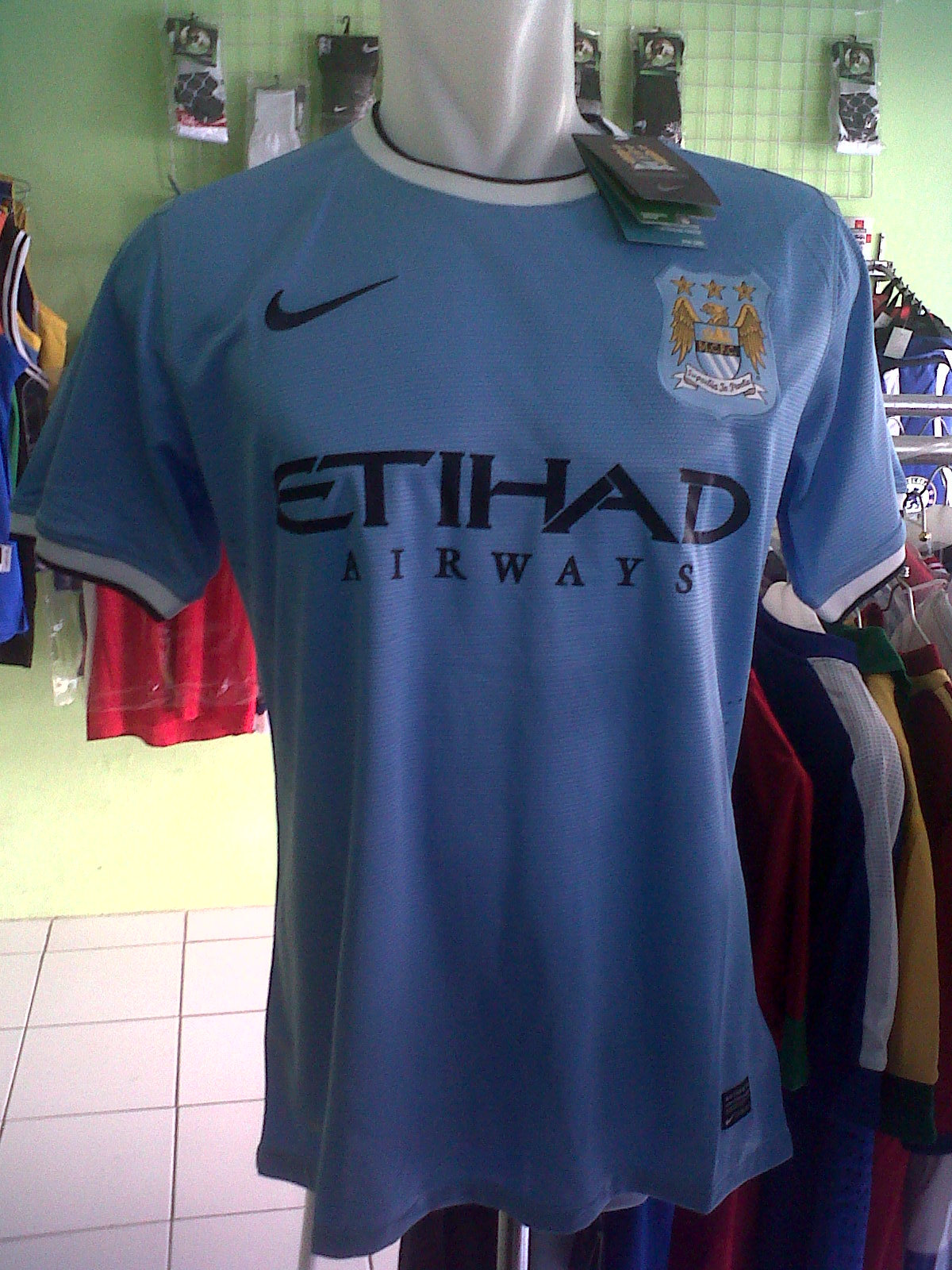 Ready Stock Jersey Manchester City Home 2013/2014 Official grade ori lokasi Jogja