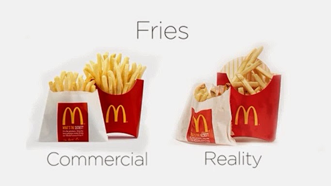 Fast Foods : Iklan vs Realita