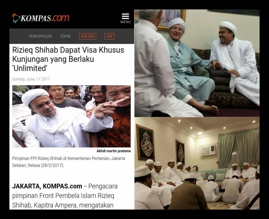 Habib Rizieq Keturunan Nabi, Hidup Terjamin di Arab Saudi