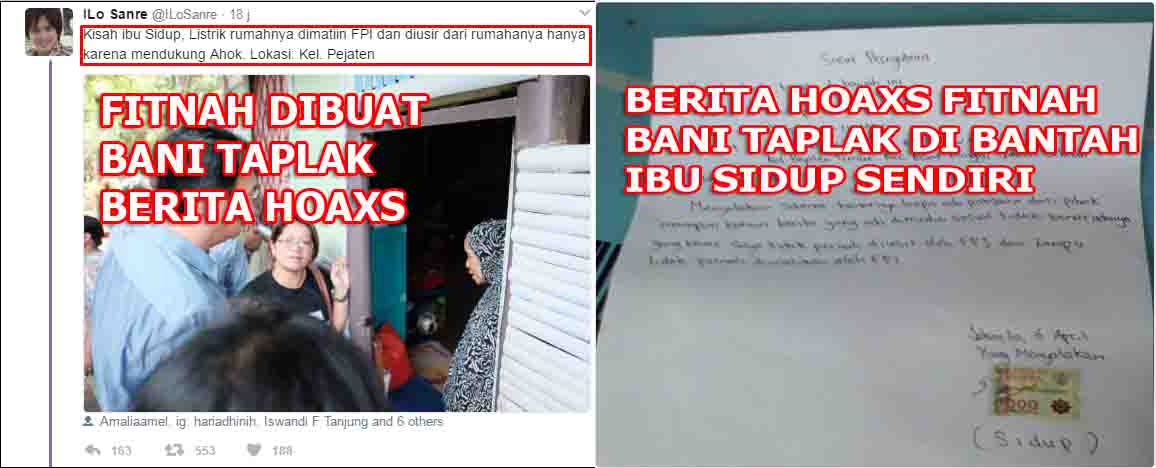 Surat Bantahan Nenek Sidup Pada Ahokers, Asli. Intimidasi Atau Rekayasa?