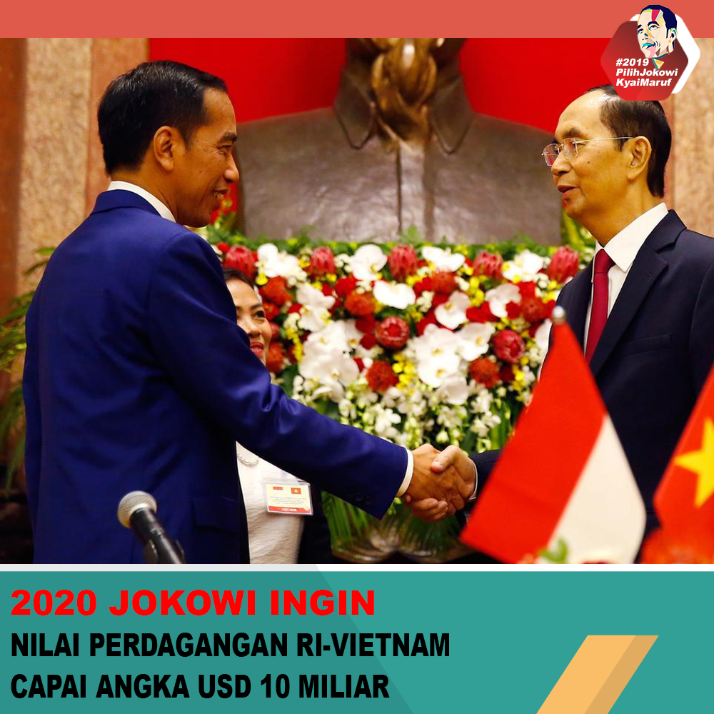 2020 Jokowi Ingin Nilai Perdagangan RI - Vietnam Capai Angka USD 10 Miliar