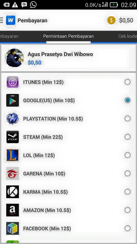 Gratis Gems Dan Diamond Di Royale Clash, COC, Get Rich Dengan Aplikasi Whaff Reward