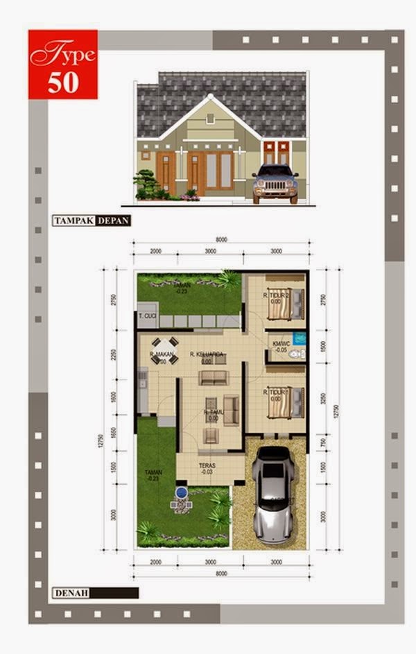 Desain Rumah Minimalis Type 45