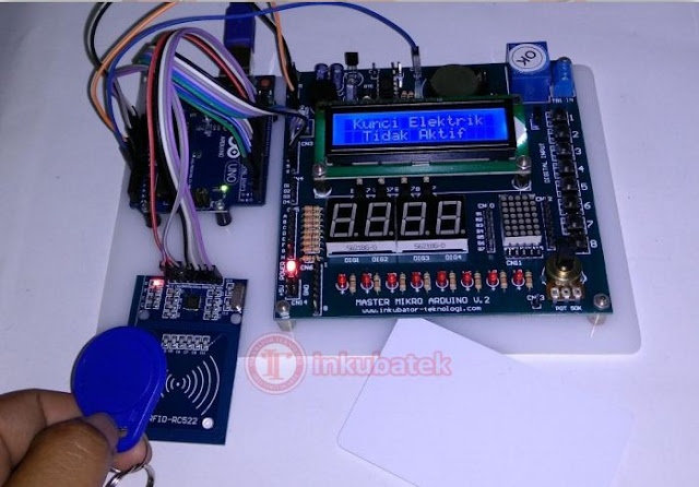 Proyek Arduino ke 1 Kunci  Motor  Elektrik  dengan RFID 
