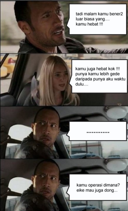 Nih Gan Komik Kocak si The Rock (Dwayne Johnson) di salah satu film nya