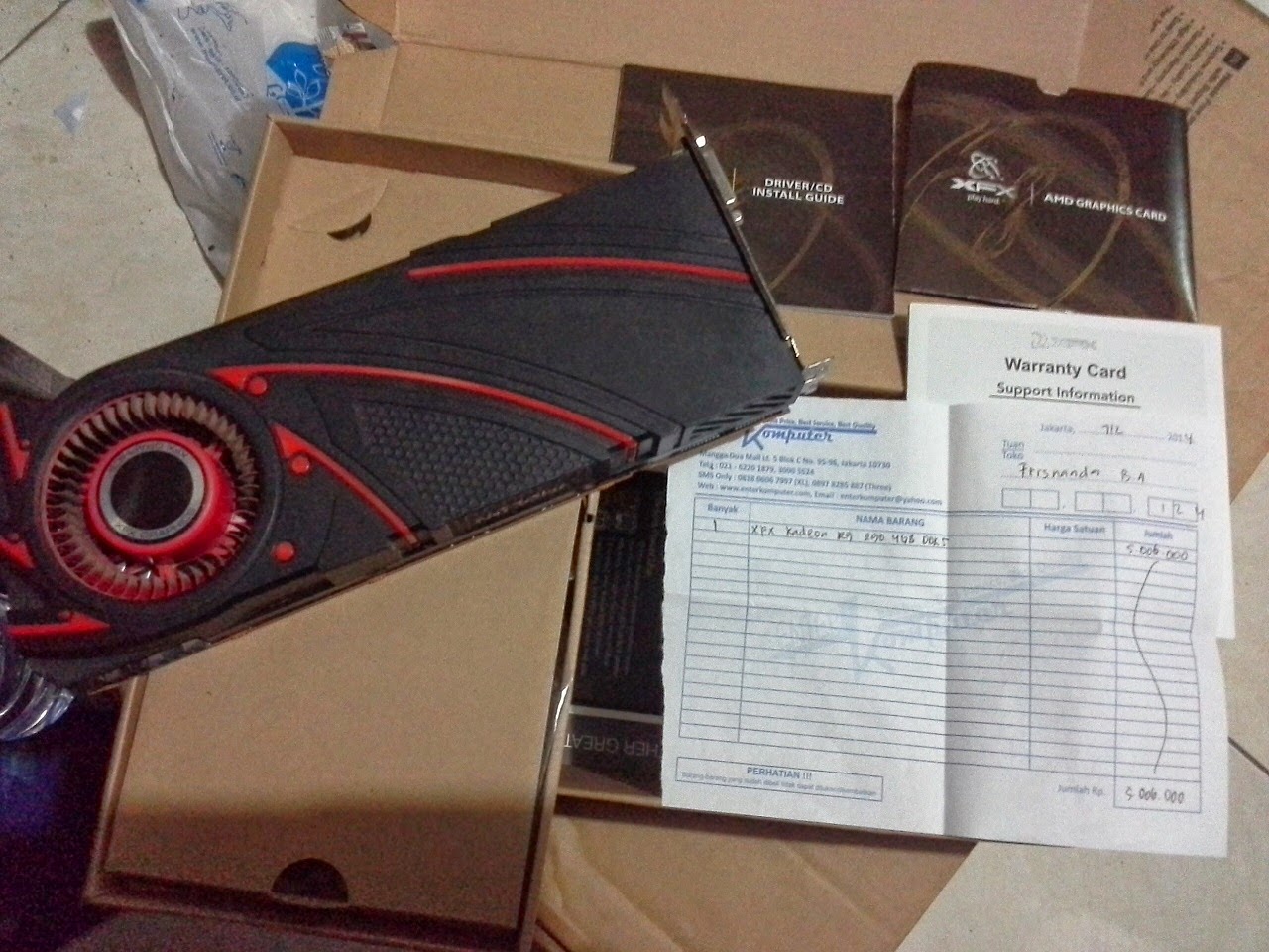 JUAL BU -- XFX Radeon R9 290 4GB DDR5 512 Bit - R9-290A-ENFC