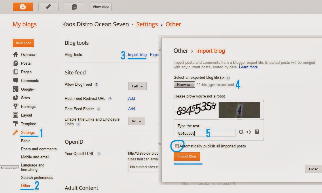 &#91;SHARE&#93; Membuat Situs Galeri Produk Kaos Ocean Seven dengan Blogspot