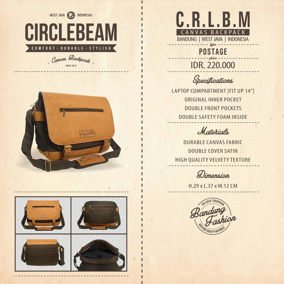 °°°°° CIRCLE BEAM ¦ Canvas Backpack ¦ Comfort, Durable & Stylish °°°°°