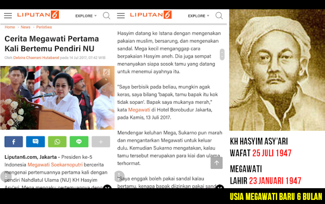 Cerita Megawati Pertama Kali Bertemu Pendiri NU