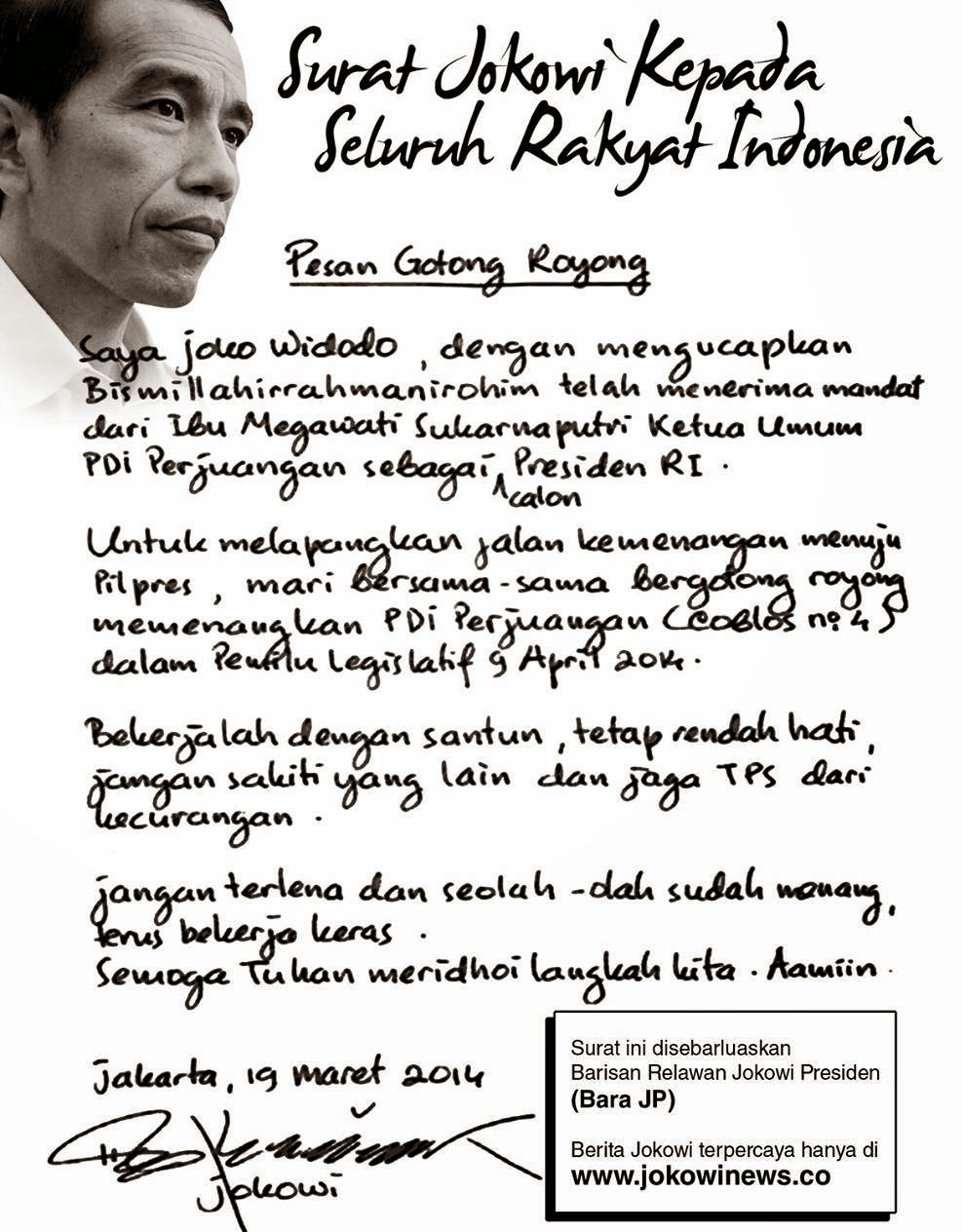 Membaca karakter Capres dari Tulisan Tangannya