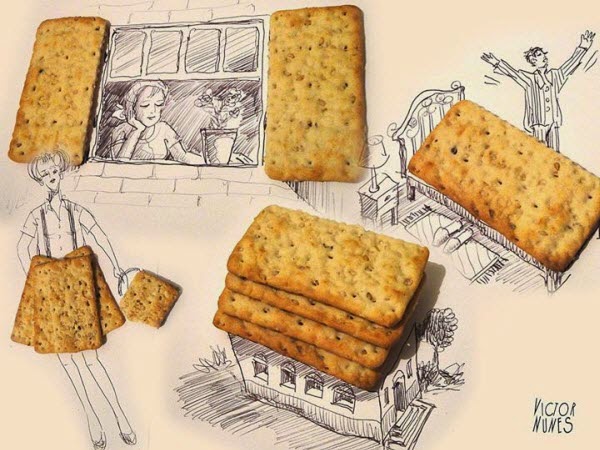 12 Amazing Fun Arts dari Benda Sehari-hari dan Makanan