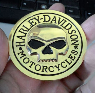 Emblem Metal 3D Harley Skull