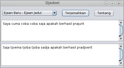 &#91;SHARE&#93; Djadoel Aplikasi Penerjemah Biasa ke Jadul atau Sebaliknya