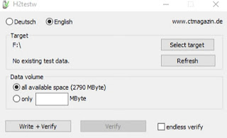 Cek Kapasitas Flashdisk apakah real dengan h2testw