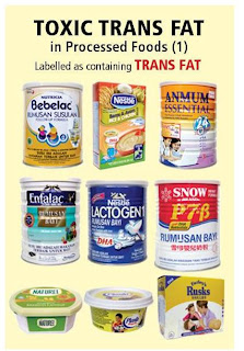 Lemak trans beracun dalam makanan yang diproses