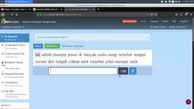 Website Gratis Untuk Melatih Kemampuan dan Kecepatan Mengetik Agan! Wajib coba! 
