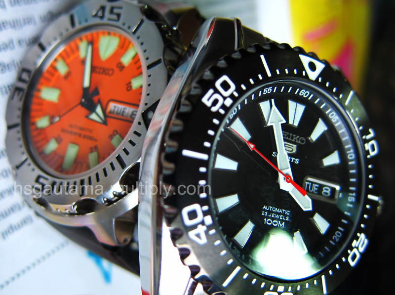 seiko 5 automatic diver watch