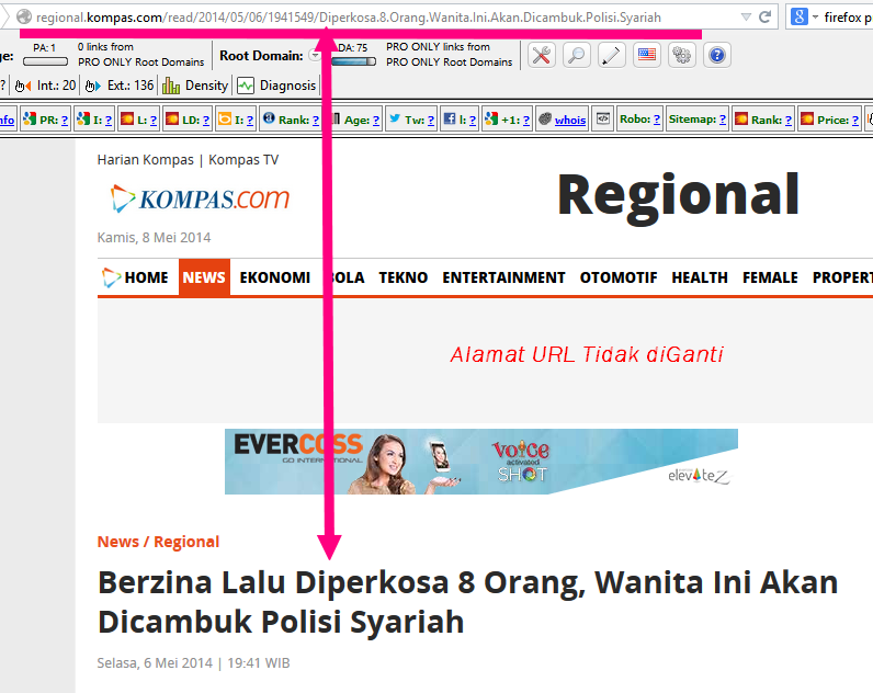 PENGGIRINGAN OPINI PUBLIK OLEH KOMPAS BERITA PENCAMBUKAN KORBAN PEMERKOSAAN DI ACEH