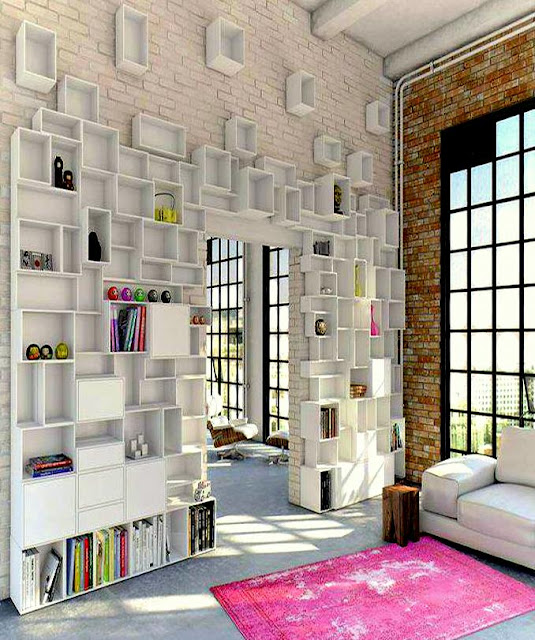 Ide Kreatif Interior : Rak Buku Modern dan Modular