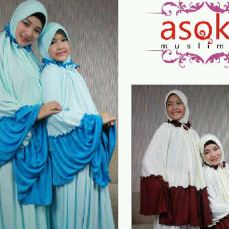 JUAL Mukena asoka pasangan ibu dan anak