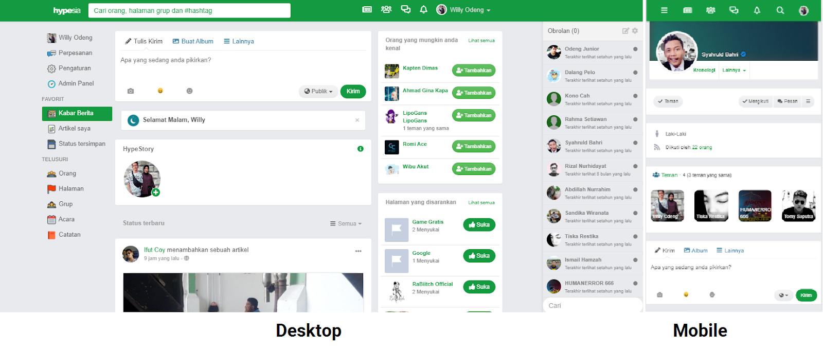 Review: Hypesia Sosial media baru yang keren!