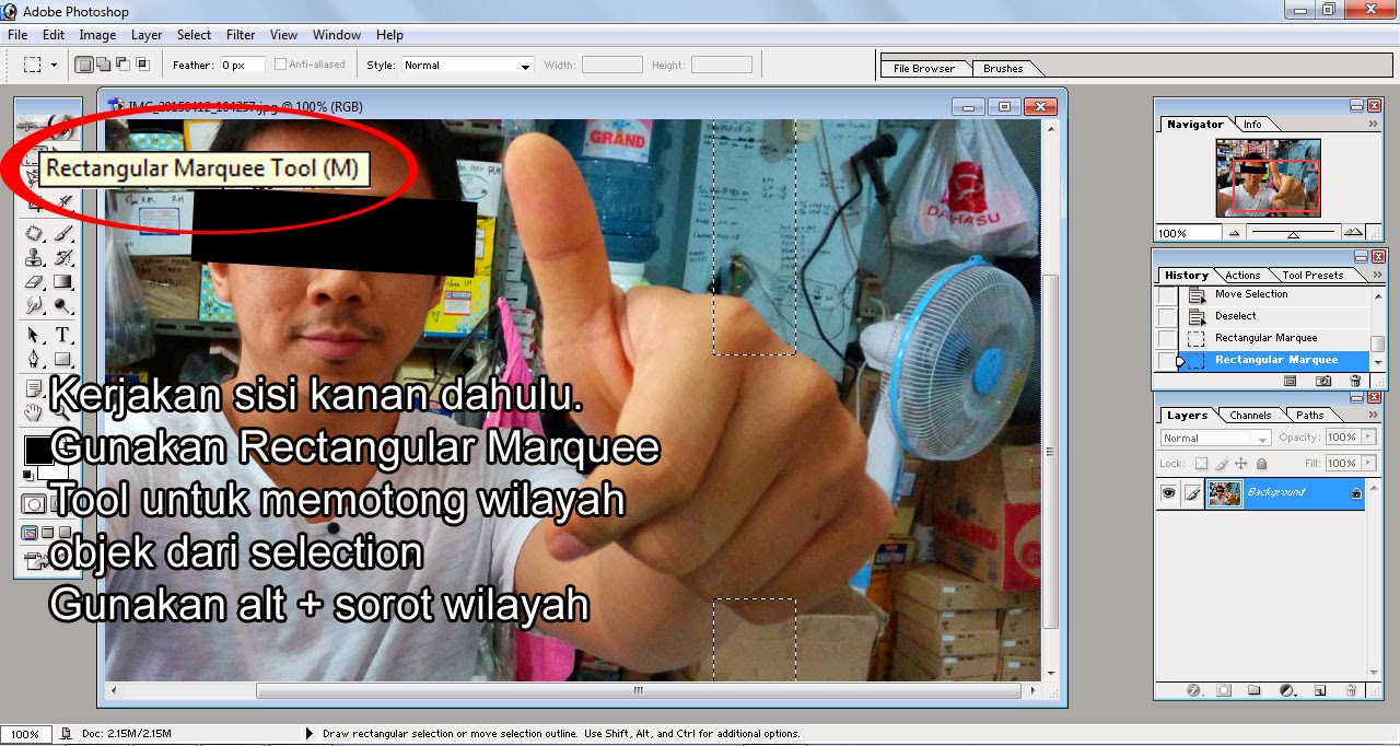 MEMBUAT FOTO 3D PADA FOTO BIASA. &#91;MASTER PHOTOSHOP JANGAN MASUP&#93;