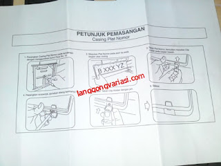 Terjual JUAL Dudukan plat nomor dan sticker  untuk  mobil 