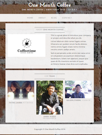 CMS One Month Coffee