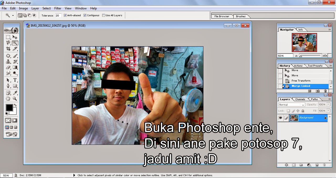 MEMBUAT FOTO 3D PADA FOTO BIASA. &#91;MASTER PHOTOSHOP JANGAN MASUP&#93;