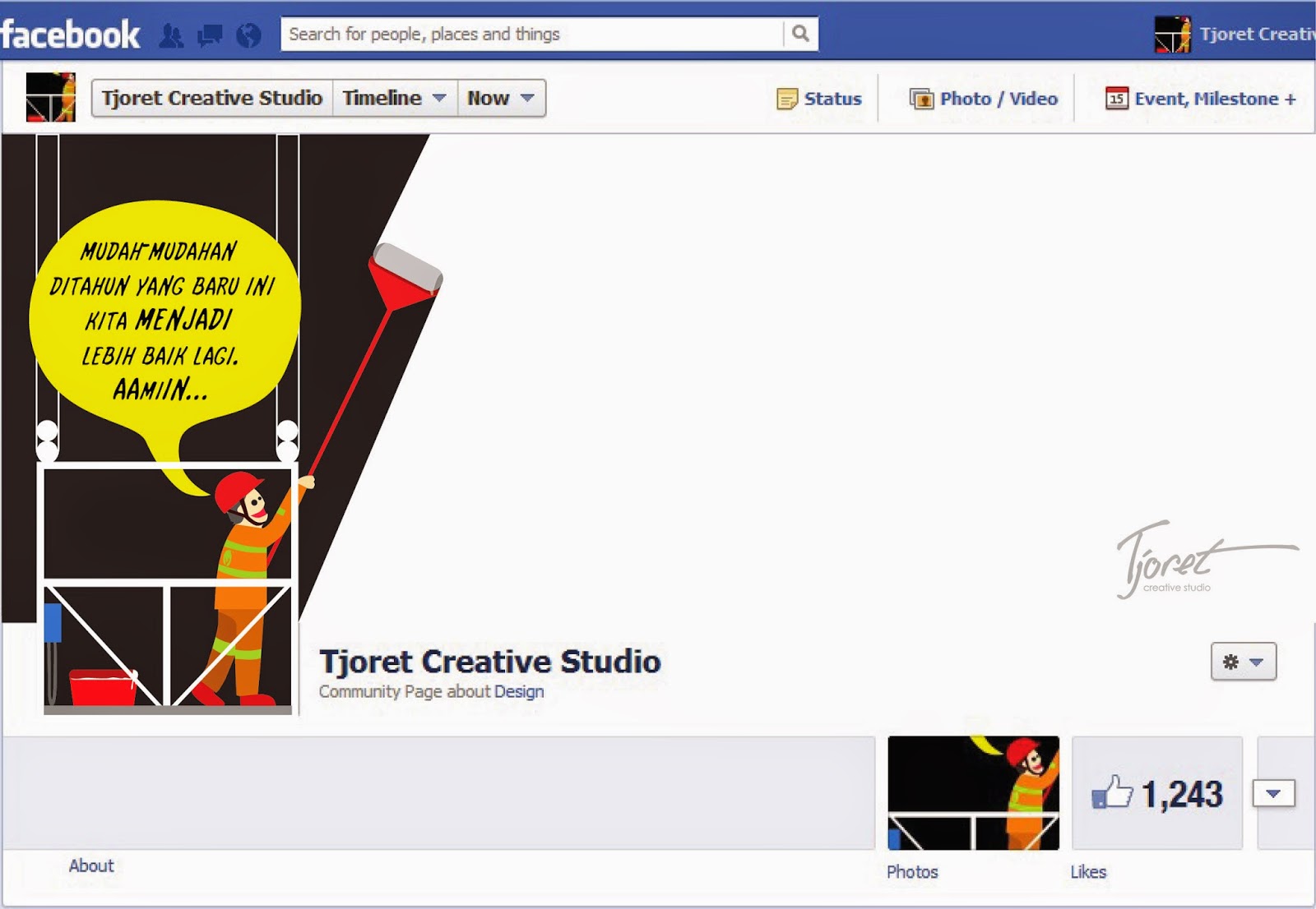 Cover Facebook Tjoret Creative Studio